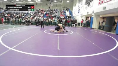 Boys 150 lbs Champ. Round 1 - Nathan Wightman, Westmont Boys vs Aaron Landin, Half Moon Bay&nbsp;Boys