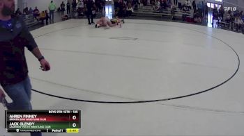 135 lbs Cons. Round 1 - Ahren Finney, Broken Bow Wrestling Club vs Jack Glendy, Lakeview Youth Wrestling Club