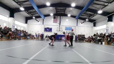 JH 150 lbs Champ. Round 1 - Joseph Duckworth, East Central JH vs Mason Holmes, Purvis JH