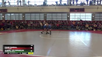 133 lbs 1st Place Match - Chase Randall, Coast Guard vs Gabriel Leo-Esparolini, Johnson And Wales