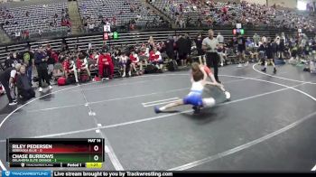 80 lbs Round 4 (6 Team) - Riley Pedersen, Nebraska Blue vs Chase Burrows, Oklahoma Elite Orange