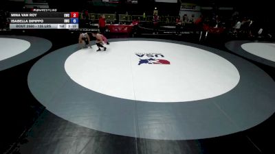 135 lbs Champ. Rd Of 32 - Mina Van Roy, Cardinal Wrestling Club vs Isabella Dipippo, Reign Wrestling Club