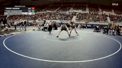 138-D3 5th Place Match - Cody Schexnyder, Estrella Foothills High School vs Brody LeSueur, American Leadership Academy - Gilbert North