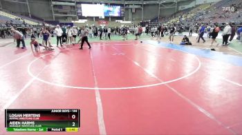 144 lbs Champ. Round 1 - Logan Mertens, MATPAC Wrestling Club vs Aiden Harms, Dubuque Wrestling Club