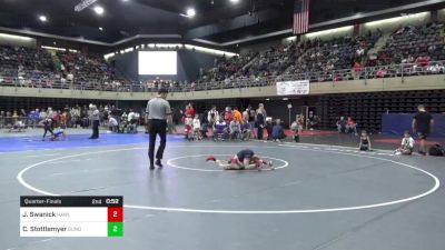 58 lbs Quarterfinal - Jeffrey Swanick, Hawley vs Caleb Stottlemyer, Dundalk