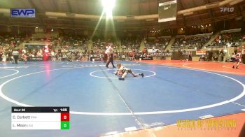 55 lbs Round Of 32 - Cooper Corbett, Roundtree Wrestling Academy vs Louden Moon, Louisiana Muggers