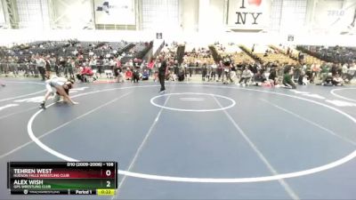 108 lbs Cons. Round 2 - Tehren West, Hudson Falls Wrestling Club vs Alex Wish, GPS Wrestling Club