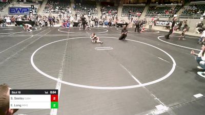 36 lbs Quarterfinal - Stetson Seeley, Cushing vs Everett Long, Pryor Tigers