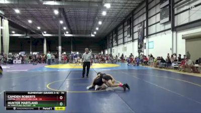 70 lbs Cons. Round 2 - Hunter Martland, NC Wrestling Factory vs Camden Roberts, Capital City Wrestling Club