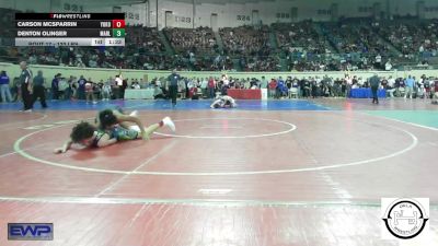 133 lbs Round Of 128 - Carson McSparrin, Yukon vs Denton Olinger, Marlow Outlaws Jh