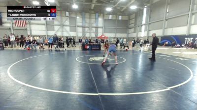 U17 Women - 61 lbs Champ. Round 3 - Mia Hooper, CA vs Landri VonGonten, TX