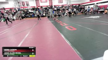 75-80 lbs Round 1 - Aiden Allen-Rickel, Excelsior Springs vs Derek Catron, Excelsior Springs