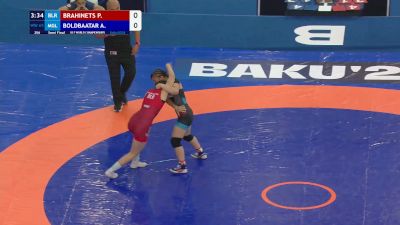 65 kg 1/2 Final - Palina Brahinets, Belarus vs Ariunzul Boldbaatar, Mongolia