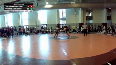 98 lbs Cons. Round 2 - Khyree Alexander, Gunston Wrestling Club vs Jackson Robertson, Buffalo Gap Wrestling Club