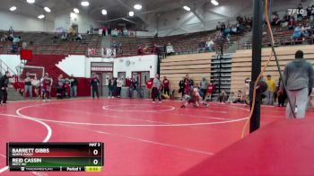 66-73 lbs Cons. Semi - Barrett Gibbs, North Posey vs Reid Cassin, Reitz WC