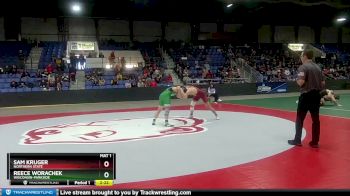 184 lbs Quarterfinal - Sam Kruger, Northern State vs Reece Worachek, Wisconsin-Parkside
