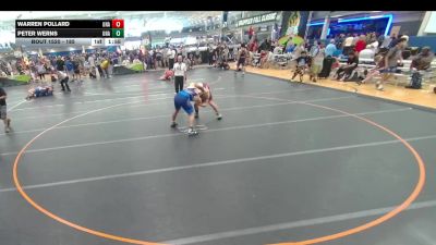 185 lbs Quarterfinal - Peter Werns, Unattached vs Warren Pollard, Unattached