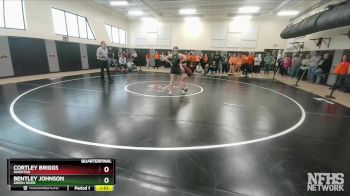 106 lbs Quarterfinal - Cortley Briggs, Riverton vs Bentley Johnson, Green River