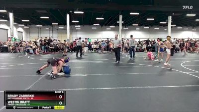 92 lbs Round 2 (8 Team) - Brady Zabriskie, Mat Assassins White vs Westin Bratt, Finger Lakes Elite