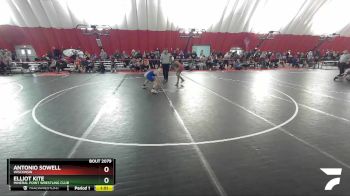 106 lbs Quarterfinal - Antonio Sowell, Wisconsin vs Elliot Kite, Mineral Point Wrestling Club