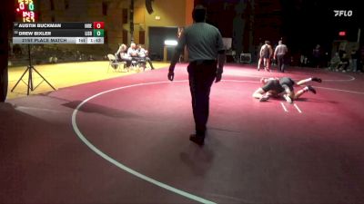 157 lbs 21st Place Match - Drew Bixler, Lisbon vs Austin Buckman, Independence