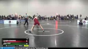 133 lbs Quarters & 1st Wb (16 Team) - Lauden Edwards, Coe vs Josh Post, RIT