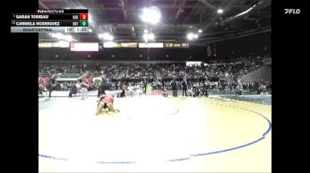 170 lbs Quarterfinal - Carmela Rodriguez, Ontario vs Sarah Toribau, Oakley