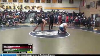 285 lbs Cons. Round 1 - Jackson Patterson, South Torrance vs Emiliano Gonzalez, Sonora (La Habra)