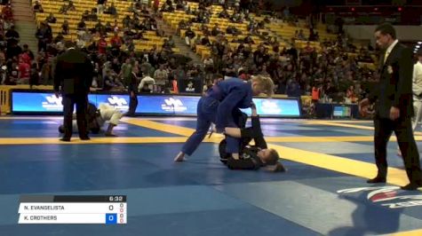 NICOLE EVANGELISTA vs KALIE CROTHERS 2018 World IBJJF Jiu-Jitsu Championship