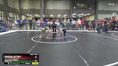 61 lbs Cons. Round 2 - Maddox Hattrup, Wichita Wrestling Club vs Rexton Perez, Garden City