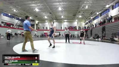 165 lbs Cons. Round 3 - Nick Mueller, Upper Iowa vs Tayten Gillette, Chadron State