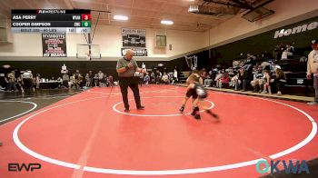 60 lbs Rr Rnd 2 - Asa Perry, Wyandotte Youth Wrestling vs Cooper Simpson, Salina Wrestling Club