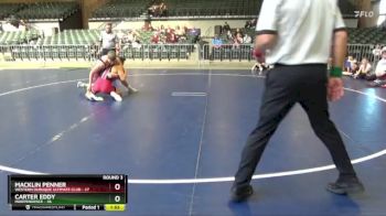 165 lbs Round 3 (4 Team) - Carter Eddy, Independence vs Macklin Penner, Western Dubuque Ultimate Club