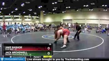 285 lbs Champ Round 1 (16 Team) - Jake Bashor, S.E.O. Red vs Jack Broadwell, Indiana Smackdown Black