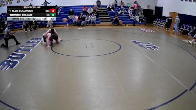 147-153 lbs Round 3 - Dominic Roland, Kiski vs Tyler Bollinger, Kiski Area