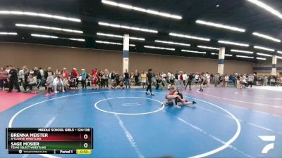 124-136 lbs Semifinal - Sage Mosier, Texas Select Wrestling vs Brenna Meister, X-CLUSIVE Wrestling