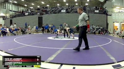 106 lbs Placement Matches (8 Team) - Camden Raypole, Homestead vs Tate St. Laurent, Indianapolis Cathedral