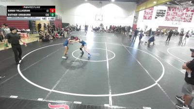 135-140 lbs Quarterfinal - Esther Orsborn, Chaparral High School vs Sanai Villagran, Corona 100