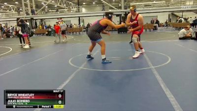 285 lbs Round 5 (8 Team) - Bryce Wheatley, Team Shutt Dethrone vs Julio Romero, Este Built Elite