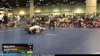 126 lbs Round 9 (10 Team) - Phoenix Contos, Genoa vs Brody Boehm, NFWA Red