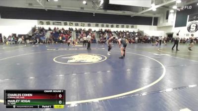 120 lbs Champ. Round 1 - Charles Cohen, Corona Del Mar vs Marley Hogai, El Toro