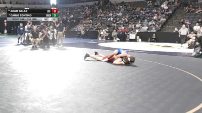 157 lbs Consi Of 16 #2 - Adam Salas, Los Alamitos (SS) vs Carlo Contino, Buchanan (CS)