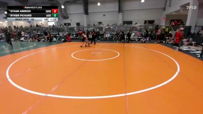 85 lbs Champ. Round 1 - Ethan Abrego, Cornerstone Warriors Wrestling Club vs Ryker Pickard, All American Wrestling Club
