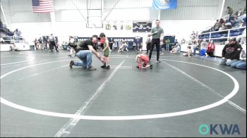 43 lbs Consi Of 8 #2 - Wyatt Gagne, Amped Wrestling Club vs Parker Locklear, Comanche Takedown Club