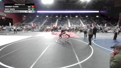 80 lbs Semifinal - Kennedy Flaten, Glasgow Wrestling Club vs Roxy White, Thermopolis WC