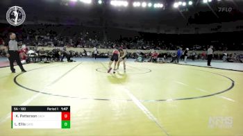 5A - 100 lbs Quarterfinal - Katelyn Patterson, CACHE vs Lydia Ellis, CATOOSA