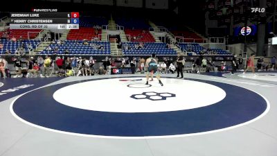 215 lbs Cons. Rd Of 32 - Jeremiah Luke, IL vs Henry Christensen, IA