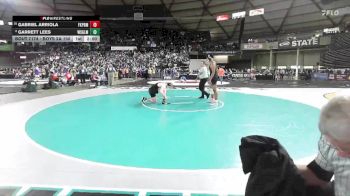 Boys 2A 190 lbs Champ. Round 1 - Gabriel Arriola, Franklin Pierce vs Garrett Lees, Washougal