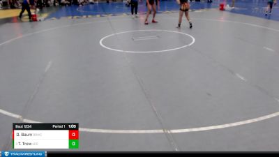 156-162 lbs Quarterfinal - Terry Trew, Johnson County Central vs Dakota Baum, Broken Bow Wrestling Club