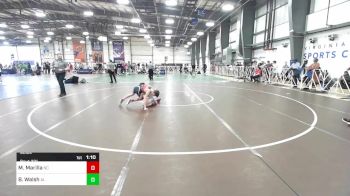 90 lbs Round Of 32 - Marshall Marilla, NC vs Brady Walsh, AL